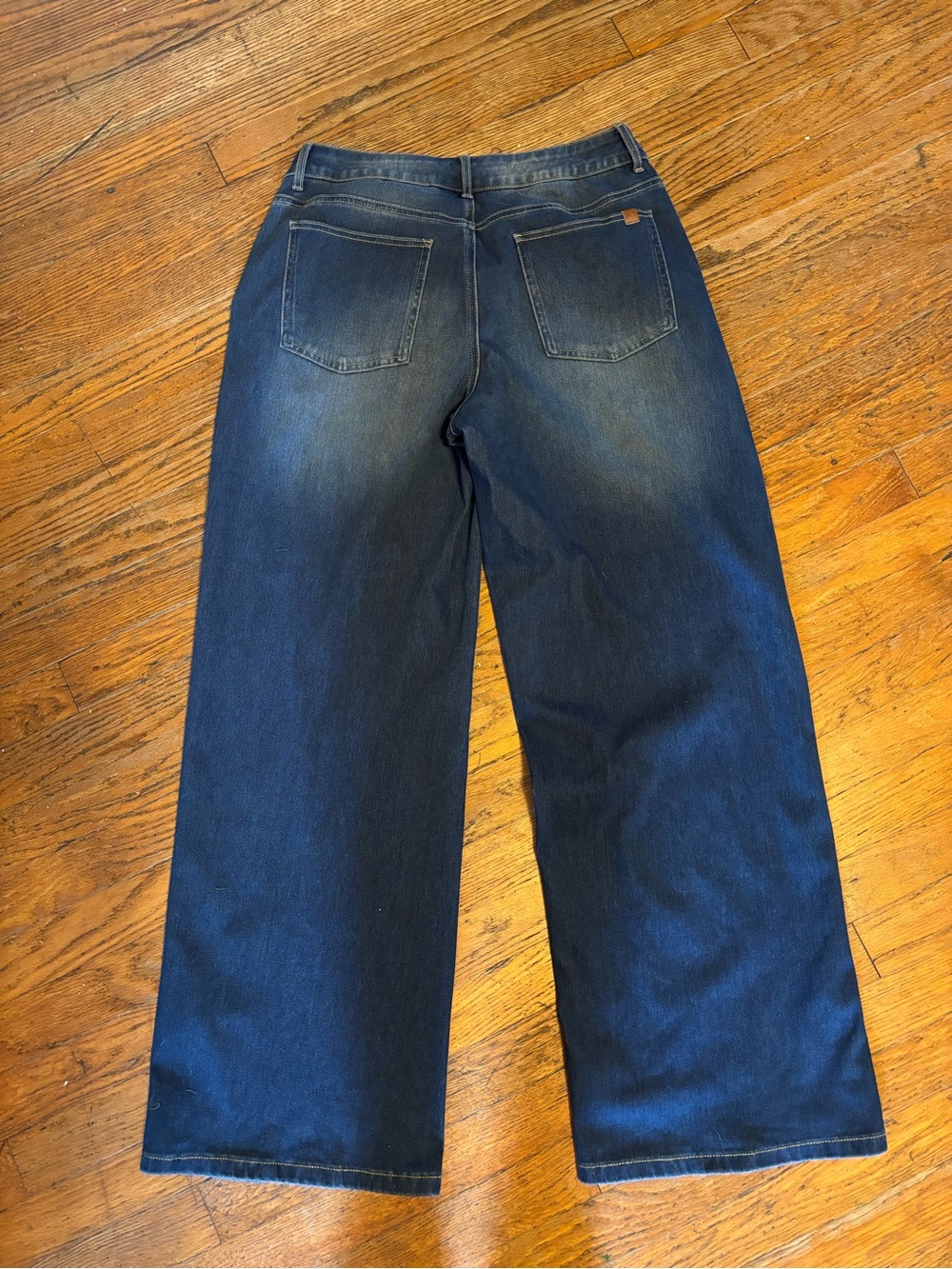 Halara Flex Asymmetrical Low Rise Wide Leg Jeans - Picture 5 of 9